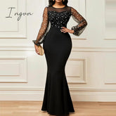 Ingvn - Fashion Bodycon Party Dresses for Women Elegant Evening Luxury Long Dress Women Vestidos Summe Slim Robe Femme