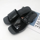 New Women Slippers Simple Solid Color Non-slip Outdoor Beach Woman Sandals Fashion with Heel Slider Summer Female Shoes