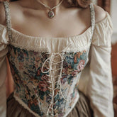 Vintage Jacquard Bandage Camisole Women’s Sexy Boat Neck Flounce Irregular Lace Suspender Corset Girl Fashion Streetwear