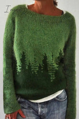 Ingvn - Casual Color Block Contrast O Neck Sweaters(8 Colors)