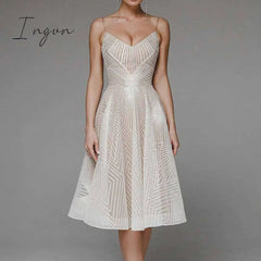 Ingvn - Sexy Slip Backless Embroidered Midi Dresses for Women Summer Elegant Luxury Evening Guest Wedding Long Formal Party Dress