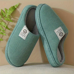 Plush Comfort Winter Slippers - Warm & Cozy, Soft Fabric Lined, Classic Style, Non-Slip Home Footwear