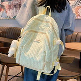 Ingvn Women's Cute University Backpack Girls' Travel Book Backpacks Soft Girl Package Fashion Women's Casual Bag Large Capacity Pack