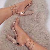 High Heels Women's Shoes On Offer Free Shipping Summer Rhinestone Bling Luxury Fashion Cross-tied Party Wedges Ladies Pumps