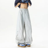Unisex Pants Wide Leg Athletic Lounge Pants Spring Summer Lightweight Stretch Waist Casual Sportswear Joggers Loose Thin Comfort