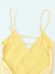 Satin V-Neck Cami Dress