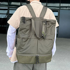 Ingvn Women&Men Backpack Large Capacity Unisex Backpacks Nylon Waterproof Sports Bag Trend School Bags Portable Leisure Travel Handbag