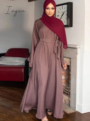 Ingvn - Outfits 2023 Fashion Trends Abaya Dubai Turkey Muslim Fashion Hijab Dress Kaftan Islam Clothing African Maxi Dresses For Women Vestido Robe Musulman De Mode