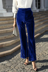 Ingvn - Elegant Solid Patchwork High Waist Speaker Solid Color Bottoms(5 Colors)