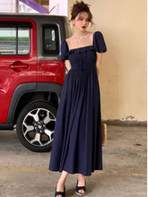 Summer New Women Elegant Midi Chic Drawstring Dresses Holiday Prom Beach Robe Vestidos Clothes