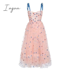 Ingvn - Women's dresses summer sexy Slash neck floral print boho beach dress pleated Sleeveless dress wrap robe sundress