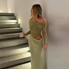 Mesh Patchwork Dress Women Sexy Backless Hollow Out Long Dress 2025 Summer Trend Skinny Stretch Elegant Clubwear Maxi Dresses