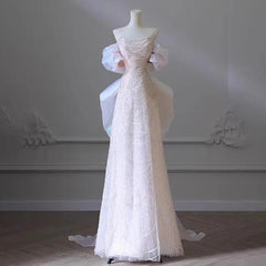 High End Heavy Industry Light Wedding Dress, One Shoulder Bridal Temperament, Light Luxury, Niche Fish Tail Engagement Dress,