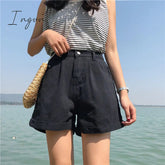 Ingvn - Fashion Korean Distressed Sexy Vintage Aesthetic High Waist Trendy Hot Casual Women's Jeans Short Pants Denim Shorts Summer