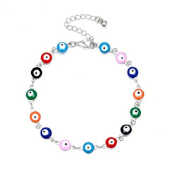 Ingvn 1pc Anklets Bracelets For Women Waterproof Women's Anklets Evil Eye Anklet For Women Anklet Silver Gold