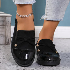 Ingvn Plus Size 36-43 Shoes for Women Spring Autumn Fashion Office Pumps Bow Tie Round Toe Square Heel Platform Shoes Zapatos De Mujer