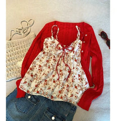 Ingvn Summer Sweet Lolita Blouse Women Japanese Y2K Cute Sleeveless Shirt Harajuku Fairy Princess Aesthetic Tops Chic