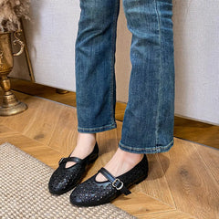 Ingvn Fashion Embroidery Hollow out Women Ballet Flats Comfortable Soft Soles Mary Janes Lazy Walking Loafers Casual Girls Shoes