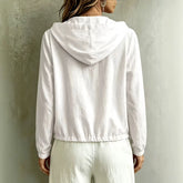 Ingvn Hoodies For Women Autumn Stylish Button Drawstring Casual Long Sleeve Hoodie Lightweight Hooded Sweat Shirts Tops