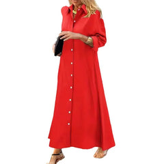 Ingvn New Long Irregular Dress Shirt Collar Twist Button Casual