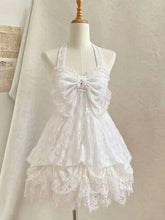 Ingvn Gothic Vintage Lolita Bud Dress Women Y2K Harajuku Sweet Spaghetti Strap Mini Dress Casual Daily Fashion Outfits New