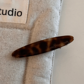 Ingvn New Caramel Color Hair Claw Clip Large Decorative Barrette Leopard Print French Retro Hairpin Women