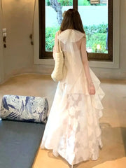 Ingvn French Elegant Irregular Sleeveless Dress Woman Harajuku Vintage Solid Lace Dress Korean Fashion Short Party Dress Chic