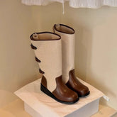 Ingvn Autumn Winter New High Boots for Girls Fashion and Comfortable Style Casual Versatile TrendyShoes