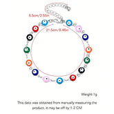 Ingvn 1pc Anklets Bracelets For Women Waterproof Women's Anklets Evil Eye Anklet For Women Anklet Silver Gold