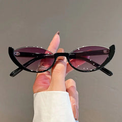 Ingvn Trendy Small Women Men Sun Glasses Shades Cat Eye Sunglasses Half-frame