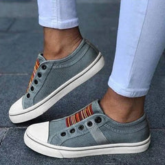 Ingvn Women's Vulcanize Shoes Low-cut Trainers Canvas Flat Shoes Women Casual Vulcanize Shoes New Women Summer Autumn Sneakers Ladies