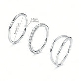 Ingvn 3pcs Nose Rings Hoops - 316L Surgical Steel Double Hoop Nose Rings 16G/18G/20G Hinged CZ Conch Piercing Cartilage Earrin Jewelry