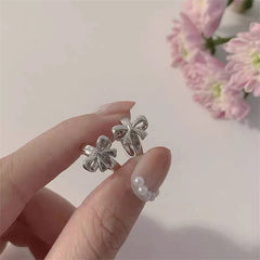 Ingvn 2pcs Y2K Jewelry Bowknot Earrings for Women Metal Vintage Harajuku Cool Cartoon Earrings Charms 90s Aesthetic Gift New Wholesale