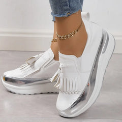 Ingvn Women's Shoes Spring Autumn Fashion Fringe Loafers with Thick Soles for Comfortable Stylish Casual Woman Sneakers Lady's shoes