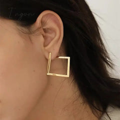 New Fashion Exaggerated Diamond Shaped Earrings for Women Exquisite Alloy Studs Sweet Elegant Party Jewelry Girlfriend Gifts