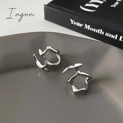 Y2K Metal Hollow Irregular Stud Earrings for Women Vintage Harajuku Goth Earrings Trend Korean Fashion Egirl Aesthetic Jewelry