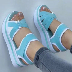 Shoes Women Sandals Women Heels Summer Sandals Platform Sandalias Mujer Soft Wedges Shoes For Women Summer Footwear