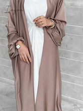 Ingvn - 2023 Summer Puff Sleeve Muslim Abaya Women Dress Elegant Modest Morocco Party Long Dress Islamic Turkey Dubai Eid Ramadan Jubah Robe