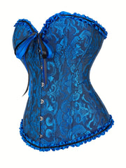 Corset Tops for Women, Bustier Shapewear Lingerie, Lace Waist Push Up Bodysuit