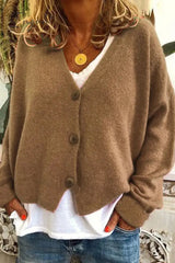 Ingvn - Casual Solid Patchwork V Neck Mid Waist Sweaters(15 Colors)