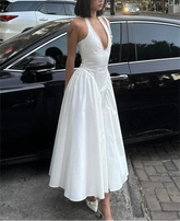 Ladies Summer Evening Party New Fashion Dress Women Sleeveless Backless V-Neck Sexy Maxi Dresses Night Clubwear Female Outfits