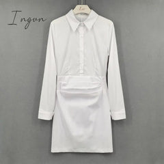 Ingvn - Fashion Summer Women'S Dress Shirt Dress Long Evening Female Vintage Maxi Party Oversize Beach Women Dresses Casual Elegant Prom