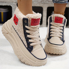 Women's Winter Thick Bottom Short Boots, Insulated Shoes With Low Heel, Perfect For Casual Outdoor Wear