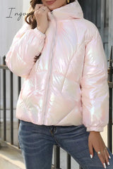 Ingvn - Casual Gradual Change Pocket Contrast Mandarin Collar Outerwear(4 Colors)