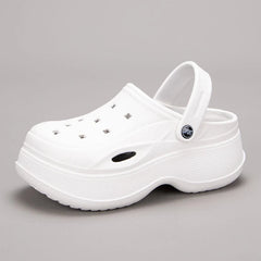 Hollow Out Chunky Platform Sandals for Women Summer Eva Thick Bottom Clogs Slippers Woman Outdoor Non Slip Garden Shoes