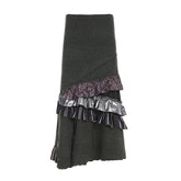 Dark Gothic Style Heavy Industry Contrast Lace Stitching Irregular Skirt Personality Hot Girl Niche Design Long Skirt