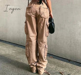 Ingvn - womens fashion Tawnie Y2K Cargo Pants Women's Baggy Pants Autumn Streetwear Fairycore Oversized Trousers Vintage Casual Loose Sweatpants