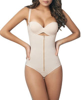 Slimming Body Shaper Women Bodysuit Waist Trainer Tummy Firm Control Shapewear Slim Rubber Latex G-string Underbust Dress