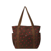 Ingvn Fashionable Beautiful Corduroy Shoulder Bag Personalized High Grade Commuting Handbag Casual Simple Large Capacity Mommy Bag