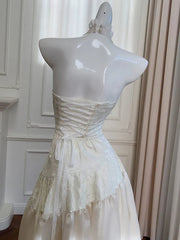 Brooch Women's Neck-mounted Dress Bandage Lace Hollow Out Sleeveless Backless V-Neck 2025 Spring New Dresses Female
